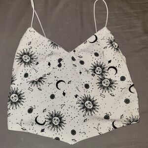 Sun and moon crop top